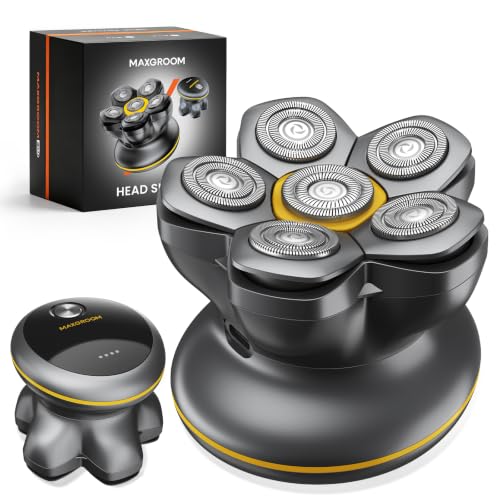 MAXGROOM Mini Head Shaver for Bald Men Octo-Flex Design