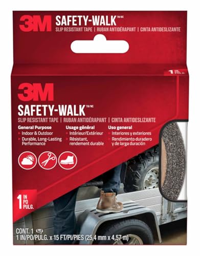 3M Safety-Walk Slip Resistant Tape 1 in x 15 ft, 2-Pack