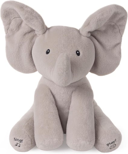 GUND Baby Flappy Elephant 12-Inch Interactive Animated Musical Baby Toy Deal
