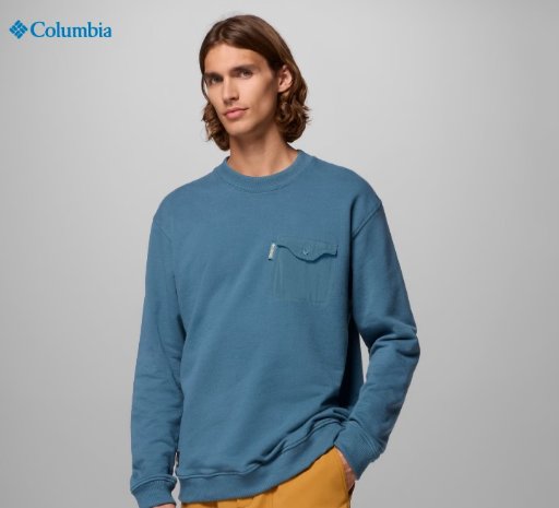 Columbia Men's High Cascades French Terry Long Sleeve Sweatshirt Shirt