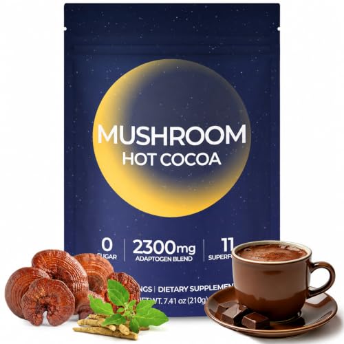 Mushroom Hot Cocoa Powder with Magnesium Glycinate, Reishi & L-Theanine Deal