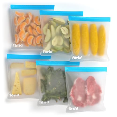 FORID Reusable Gallon Freezer Bags 6-Pack Deal