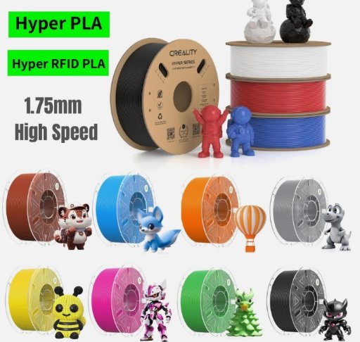 Creality High Speed Hyper PLA 3D Printer Filament (5x 1KG Rolls)