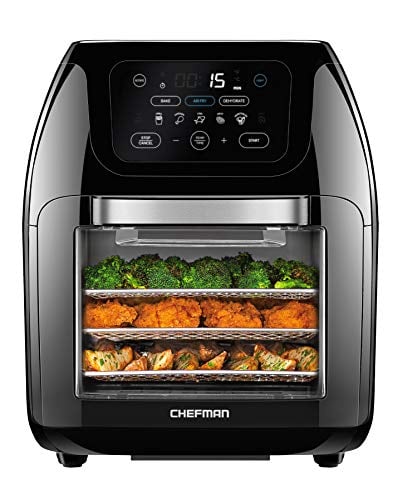 CHEFMAN Multifunctional Digital Air Fryer+ Rotisserie, Dehydrator, Convection Oven, 17 Touch Screen Presets, XL 10L