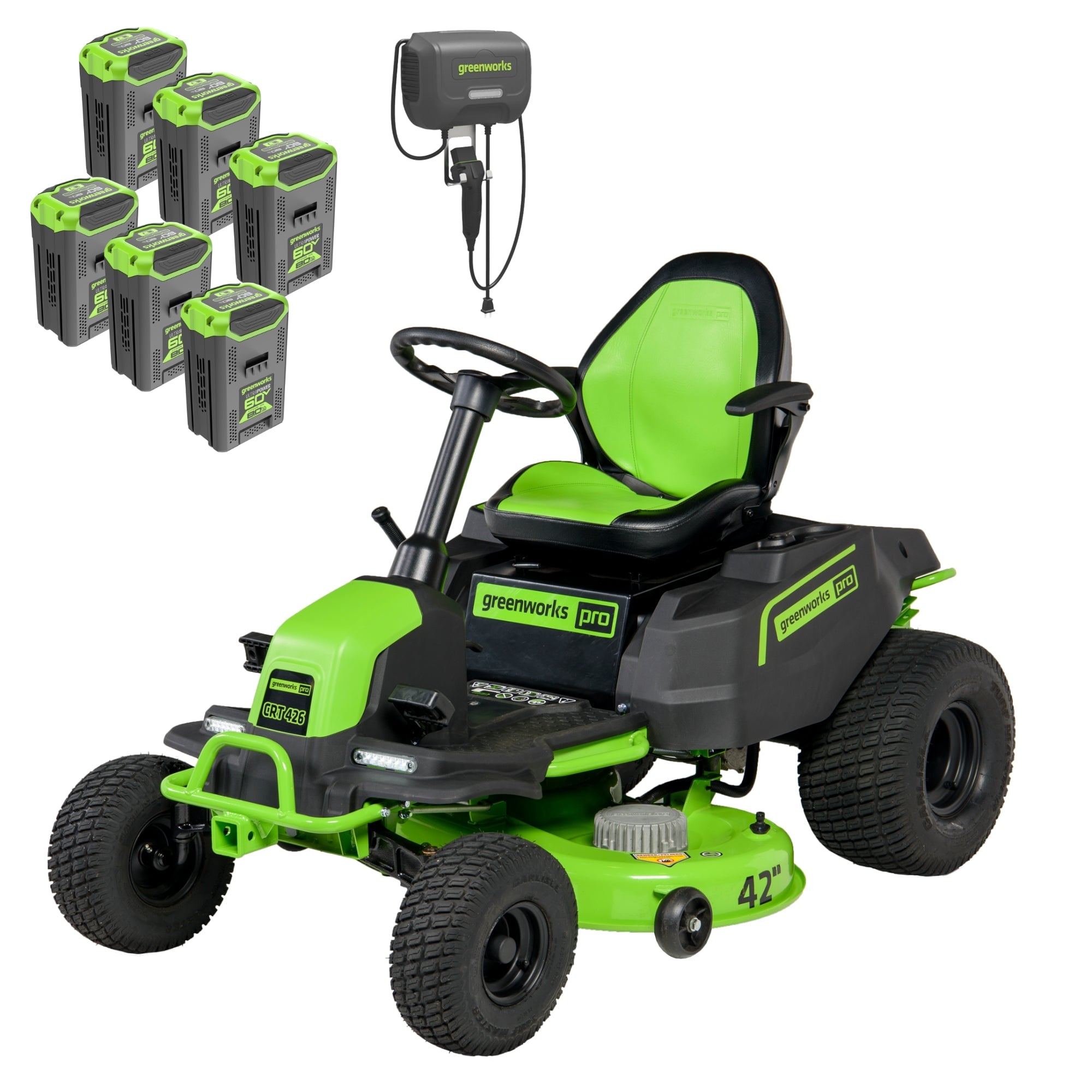 Greenworks 60V 42" Cordless Battery CrossoverT Riding Lawn Mower with (6) 8.0 Ah Batteries Deal