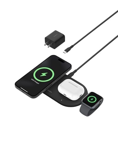 Belkin Qi2 15W Magnetic Wireless Charging Pad 3-in-1 Deal