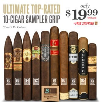 Ultimate Top-Rated 10-Cigar Sampler Grip