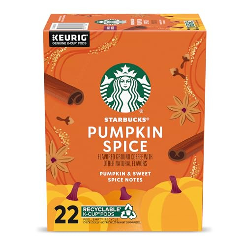 Starbucks K-Cup Coffee Pods (Pumpkin Spice) 22-Count