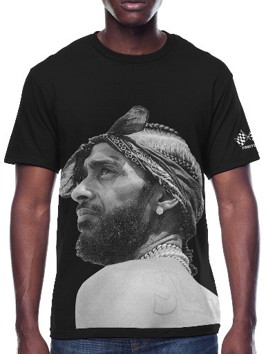 Nipsey Men's & Big Men's Hussle Close Up Graphic Tee Shirt S-L