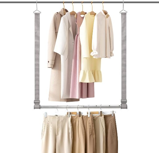 STO STO Adjustable Length and Height Closet Extender Hanging Rod