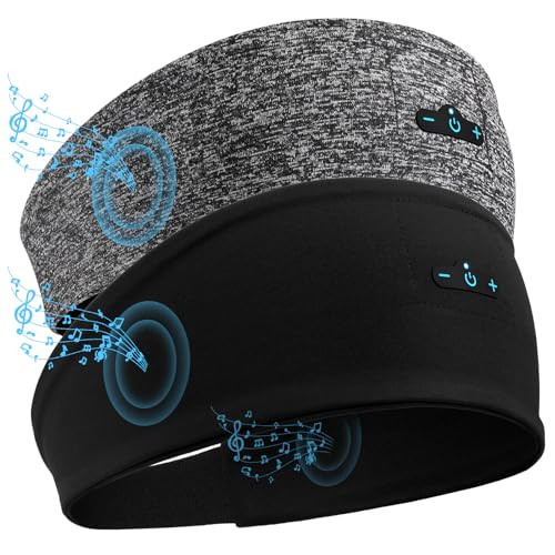 TOPIEI Bluetooth Sleep Headphones Headband 2-Pack