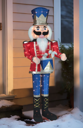 The Holiday Aisle Gutierrez 5' Warm White Lighted Soldier Nutcracker