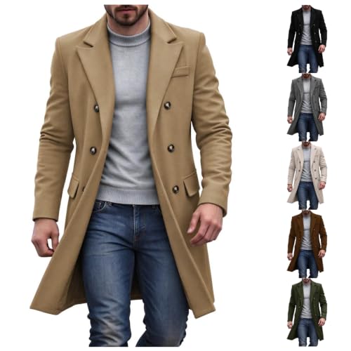 Men's Trench Double Breasted Overcoat