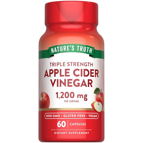Nature's Truth Apple Cider Vinegar 1200mg 60-Count Vegan Capsules Deal