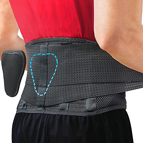 Sparthos Back Brace for Sciatica and Lower Back Pain - Black-L Deal