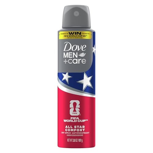 DOVE MEN + CARE All Star Comfort Dry Spray Antiperspirant 3-Pack Deal