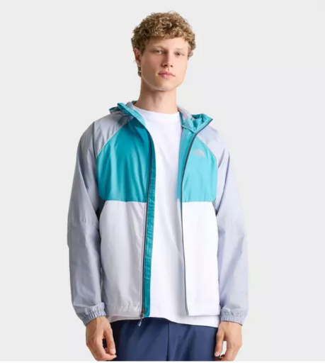 The North Face Men's Ventacious II Full-Zip Wind Jacket (River Ice, S or M)