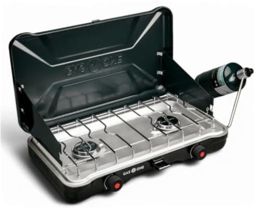 GasOne Portable Camping Stove 22,000 BTU 2 Burners Deal