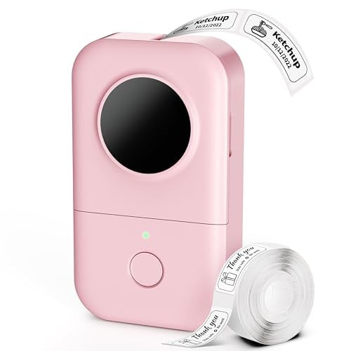 Phomemo D30 Bluetooth Mini Thermal Label Maker Printer (Pink) Deal
