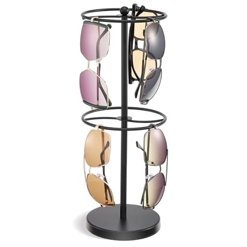 Lolalet Sunglasses Organizer Display Stand, 2 Colors Deal