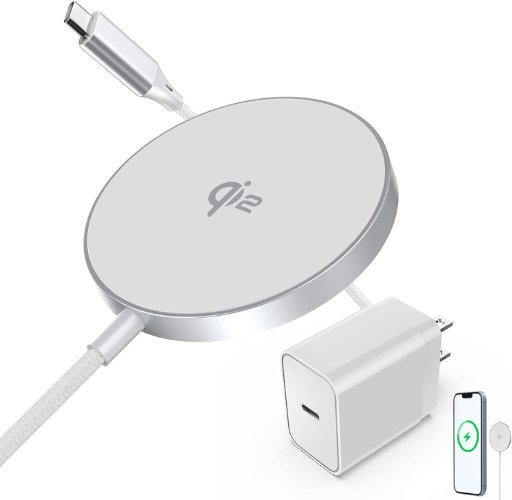 15W Magnetic Wireless Charger with 25W PD Adapter
