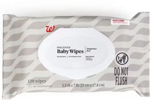 Walgreens Baby Wipes Unscented 120 Count Deal