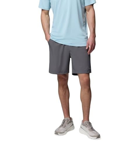 Columbia Men's Vital Valley Short, City Grey/Black, Medium 7-Pack Deal