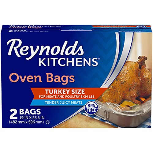 Reynolds Kitchens Turkey Oven Roasting Bags, Holds Up to 24 lbs, 2-Count