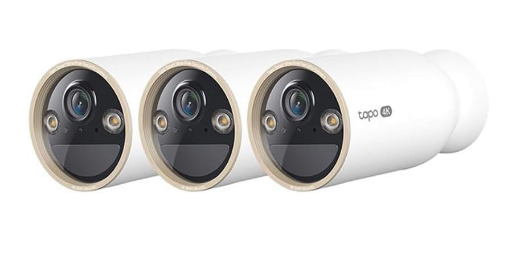 3-Pack Tapo 4K Ultra HD Outdoor Battery Security Camera