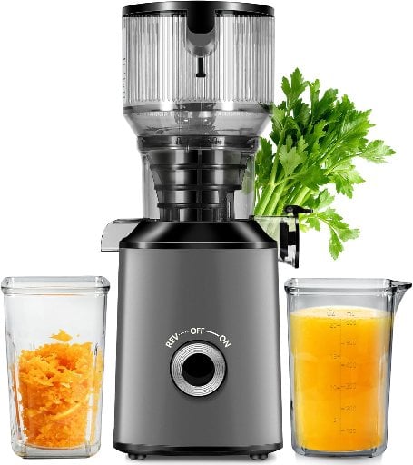 Quiet Slow Cold Press Juicer with 5.8" Feed Chute