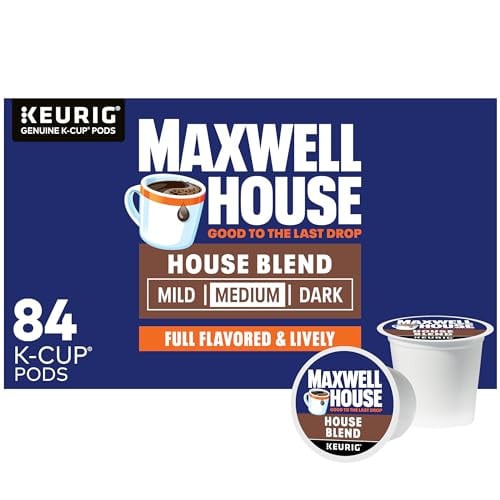 Maxwell House House Blend Medium Roast K-Cup Coffee Pods, 84 Count
