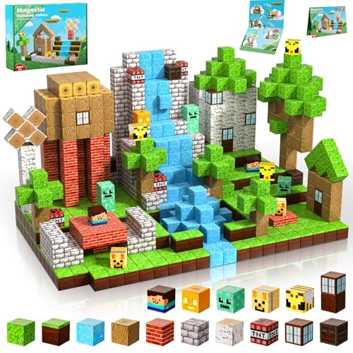 100PCS Magnetic Building Blocks - Forest World Set