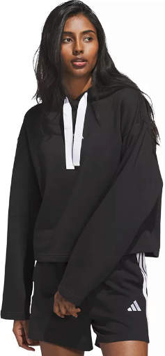 adidas Women's Fleece 3-Stripes Loose-Fit Hoodie Deal
