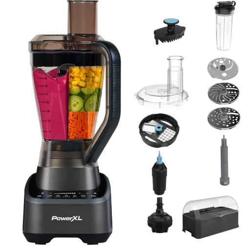PowerXL SensiMax 1500W Blender & Food Processor with Travel Cup