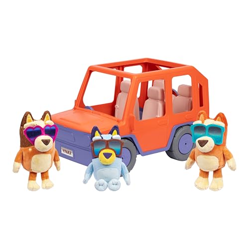 Bluey Big Heeler 4WD Family Toddler Toy Car w/ Bingo & Chilli Plush Buddies Deal