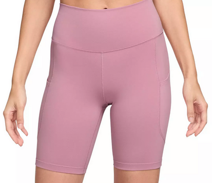Nike Women's One High-Waisted 8" Biker Shorts With Pockets