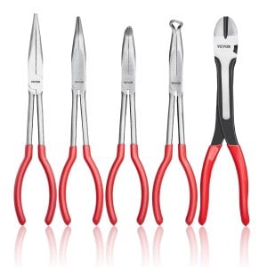 VEVOR 5-Piece Needle Nose Pliers with Storage Bag