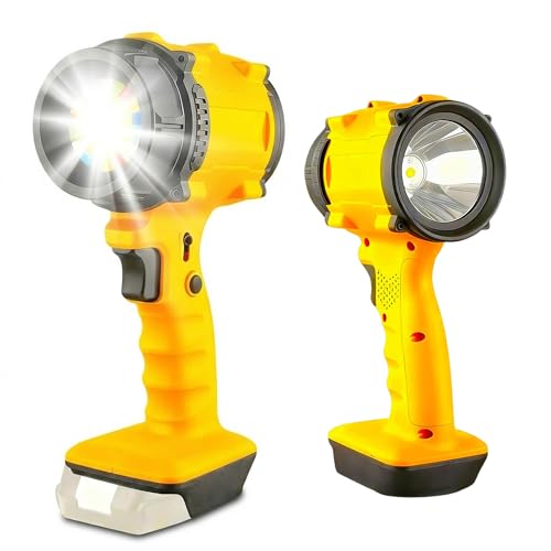 LED Work Light 3400 Lumens Portable Dual Head Handheld Spotlight Deal