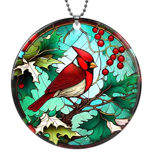 Yhotjhs Metallic Christmas Tree Ornament (Cardinal or Dolphin)
