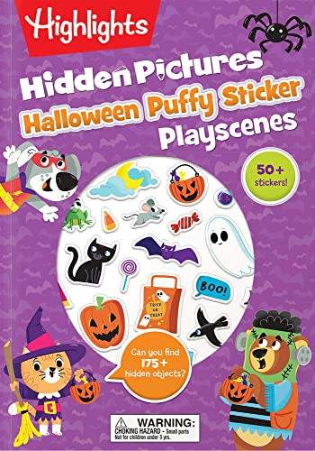 Highlights Halloween Activity Books: Hidden Pictures Puffy Sticker Playscenes