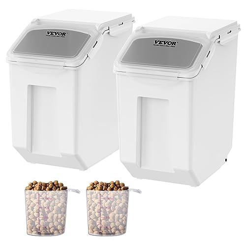 Ingredient Storage Bin 2 x 15L with 2 Measuring Cups