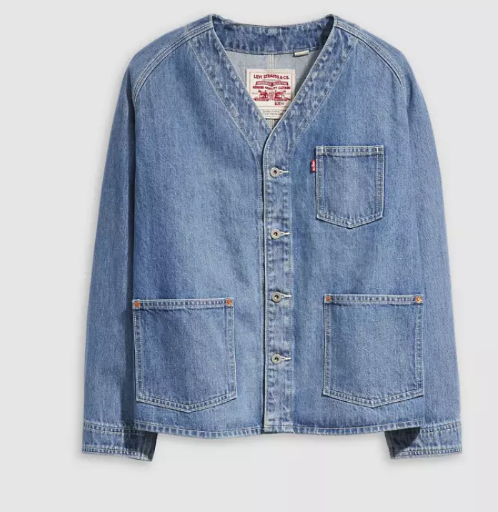 Levi's Men's Union Engineer Denim Coat Medium Wash