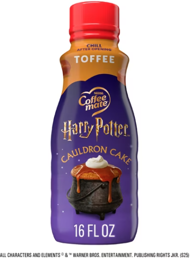 Coffee mate Harry Potter Cauldron Cake Toffee Flavored Shelf Stable Creamer 16 fl oz Deal