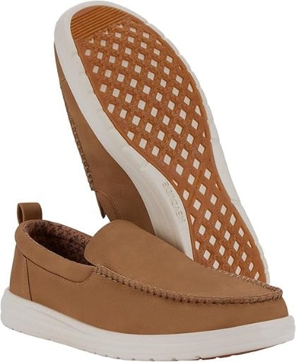 HeyDude Paul Loafer Classic Men's Slip-on Loafers (Walnut)