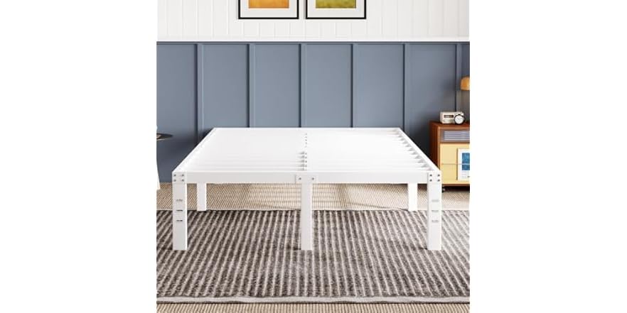 Avenco Metal Platform Bed Frame Full Size 18 Inch Deal