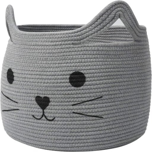 Timeyard Large Woven Cotton Rope Storage Animal Baskets Deal