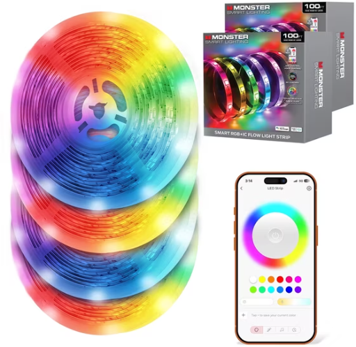 Monster Smart Indoor LED Strip Lights 200ft