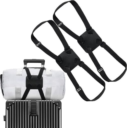 Chelmon Adjustable Elastic Luggage Straps 2-Pack