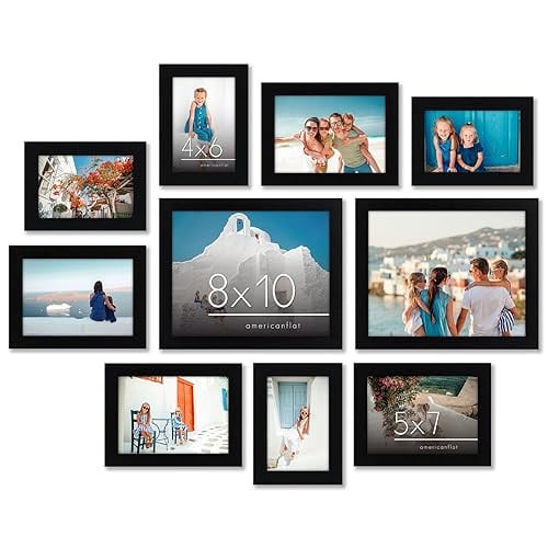 Americanflat 10-Piece Multi-Size Photo Frame Gallery Wall Kit Deal