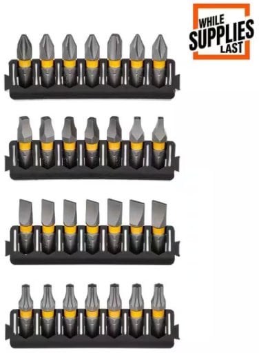 DEWALT MAXFIT 1 in. Carbon Steel Driving Bit Set 28-Piece Deal